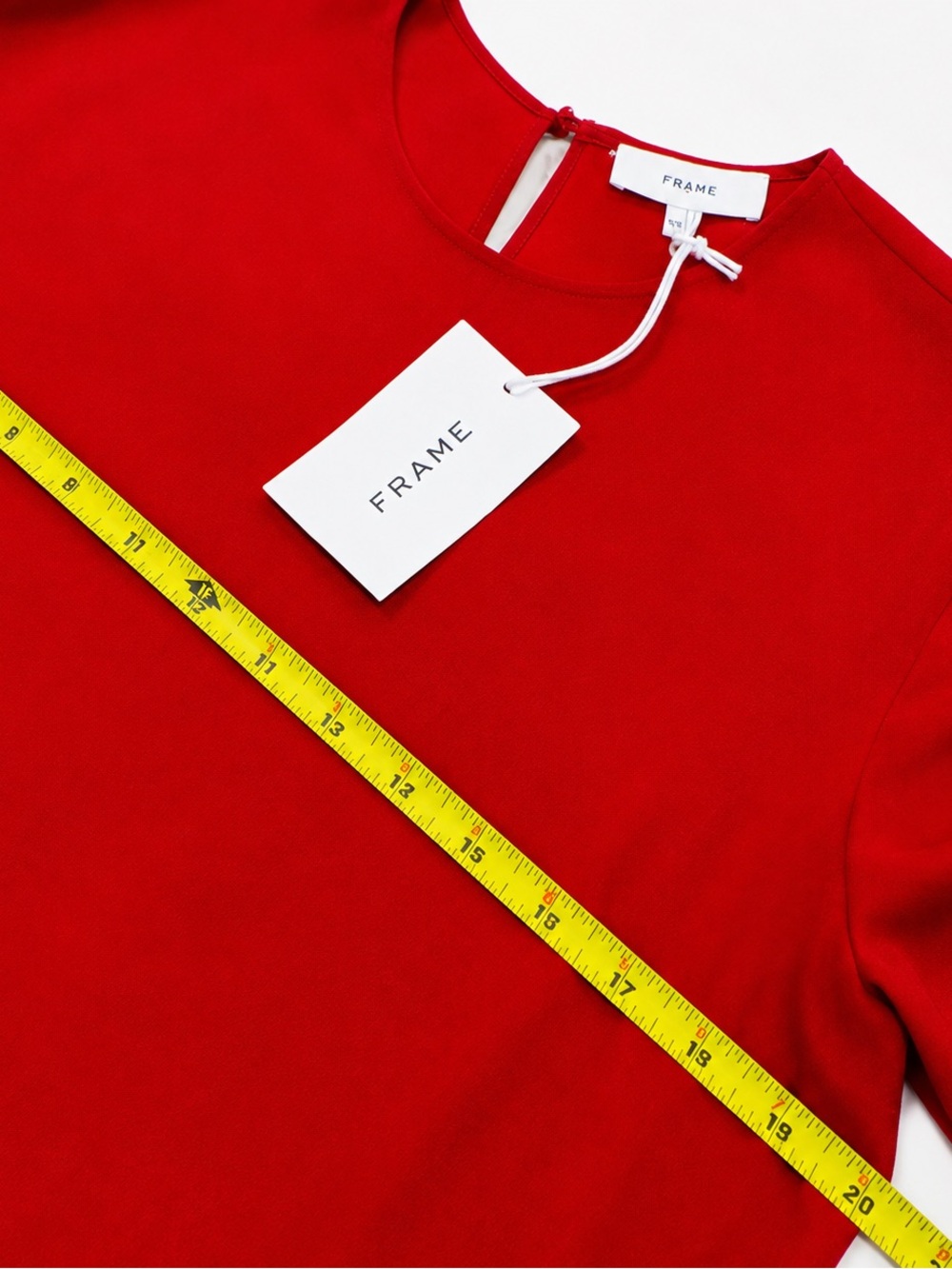 NWT! FRAME Bell Sleeve Blouse – Red – Size Medium - Picture 5 of 6